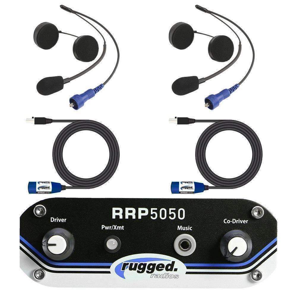 Rugged Radios RRP5050 2 Person Helmet Kit System