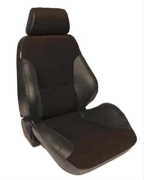 RALLY RECLINER SMOOTH BACK BLACK VELOUR LEFT