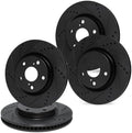 R1 Concepts Brake Rotor- D/S - Black Fits Porsche Cayenne