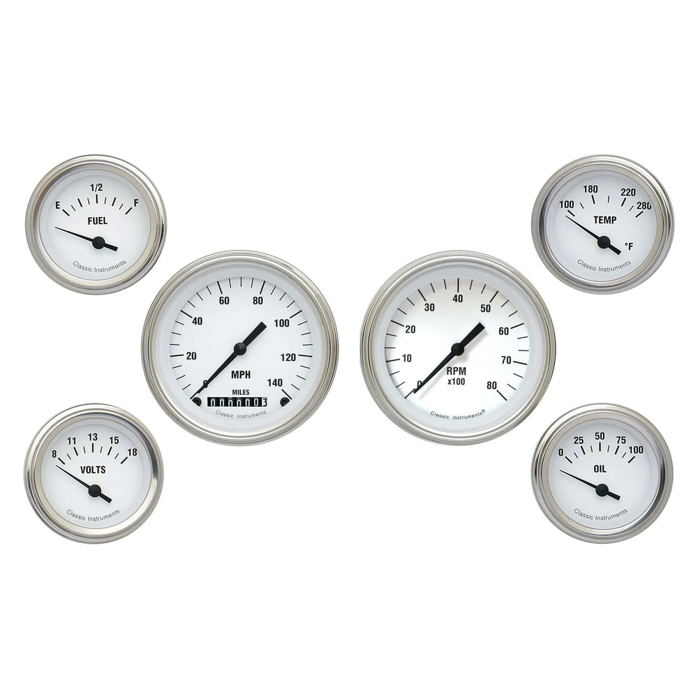 WHITE HOT 6 GAUGE SET