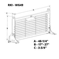 WINDOW GRILLELOUVEREDSERVICE BODYWG49