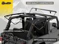 ~(48 lbs. 57X27X6)~ Replacement Bows AND Frames OE style Black Jeep 04-06 Wrangler Unlimited