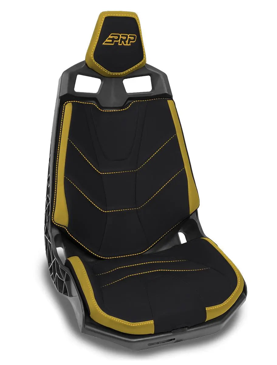 PRP Can-Am Maverick X3/Maverick R Seat Covers - Black/Yellow