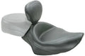 Mustang 04-21 Harley Sportster 3.3 Wide Stud Touring Solo Seat w/Driver Backrest - Black