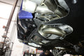 Megan BMW M5 F90 17 Supremo Axle Back Exhaust Black Chrome Tips