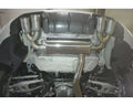 Megan Racing axle-back exhaust detail