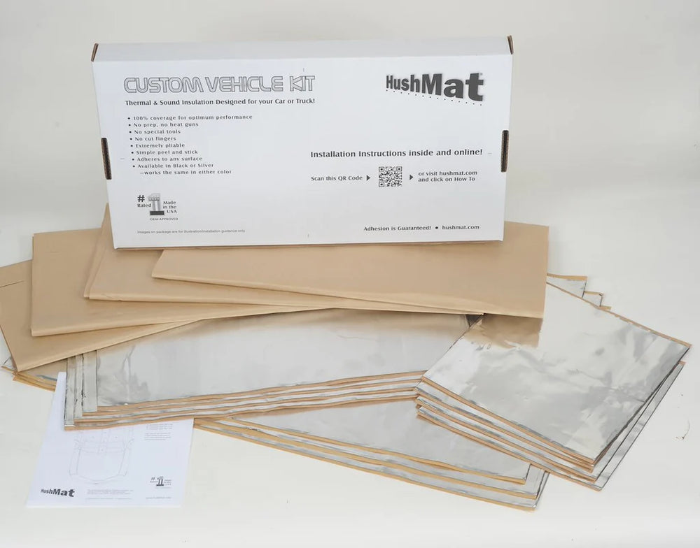 COMPLETE VEHICLE CUSTOM INSULATION KIT POLYMER BLACK BACKING SILVER