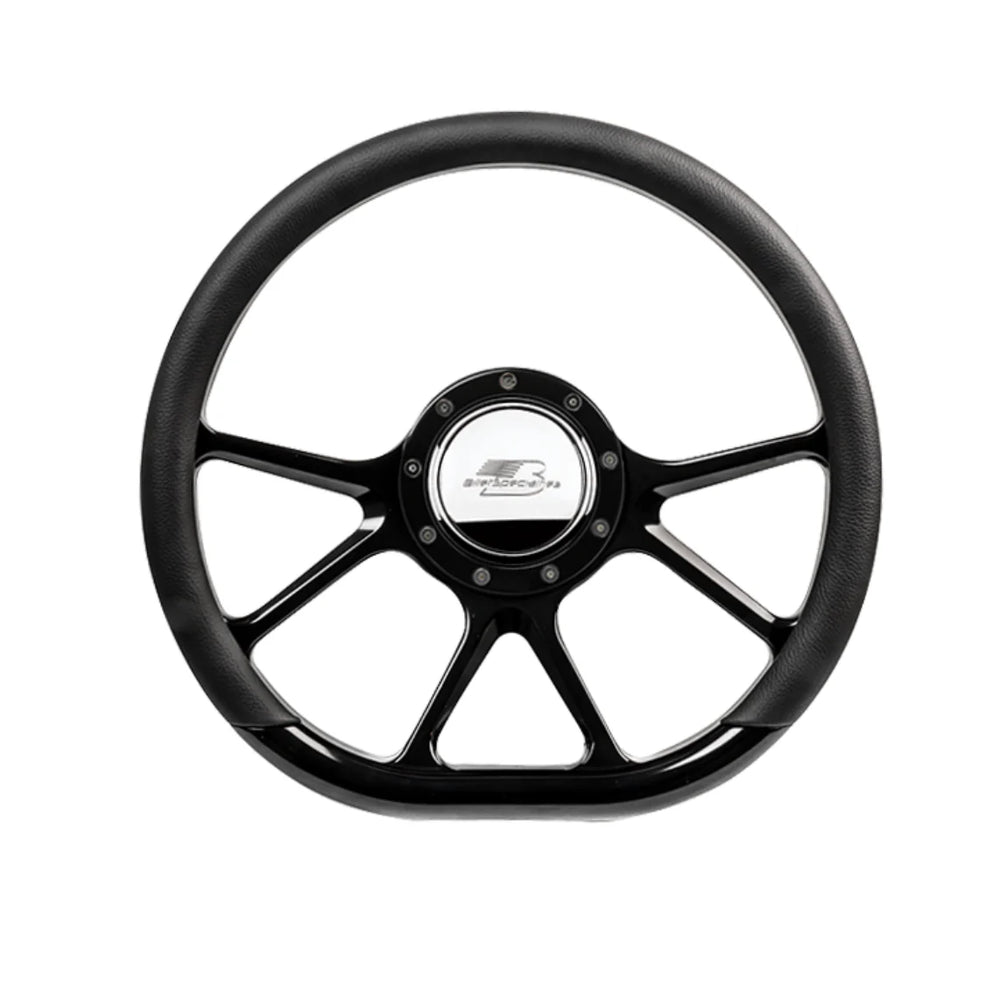 STEER WHL 14' D-SHAPE PRISM POL