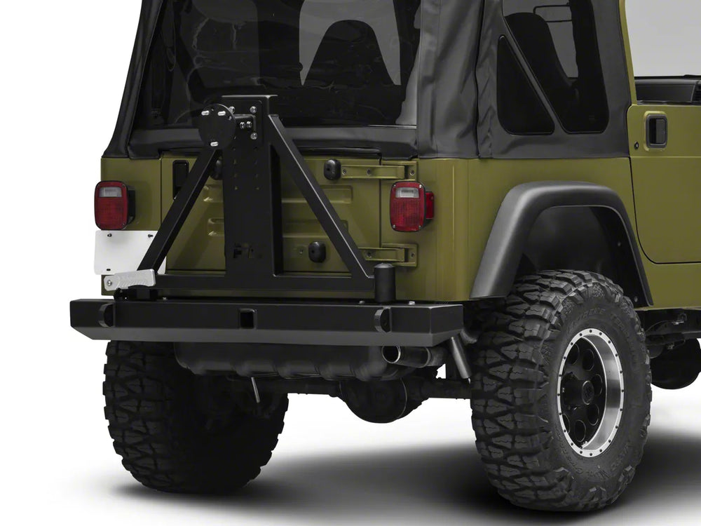 1x 10592Bbox2 1x 10592Bbox1 Rear Bumper Tire Carrier Jeep Wrangler TJ 4WD (1997-2006)
