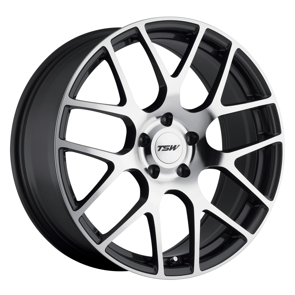 ~(38 lbs. 24X24X12)~ TSW NURBURGRING 22x10.0 5/112 ET41 CB66.56 GUNMETAL W/MIRROR CUT FACE
