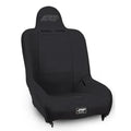 PRP Premier High Back Suspension Seat - Black Vinyl w/Silver PRP Logo