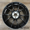 Advan RZIII 18x9.5 / +45 Offset / 5x100 BC / 63mm Bore / Black Gun Metallic & Diamond Cut