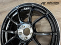 Advan RZIII 18x9.5 / +45 Offset / 5x100 BC / 63mm Bore / Black Gun Metallic & Diamond Cut