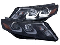 1014 CROSSTOUR HEADLIGHT PROJECTOR W/ PLANK STYLE DESIGN CHROME CLEAR