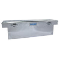 71IN SINGLE LID SADDLE TRUCK BOX DEEP BRIGHT ALUMINUM
