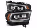 AlphaRex 19-22 Dodge Ram 1500 PRO-Series Projector Headlights Black w/Seq Signal/DRL