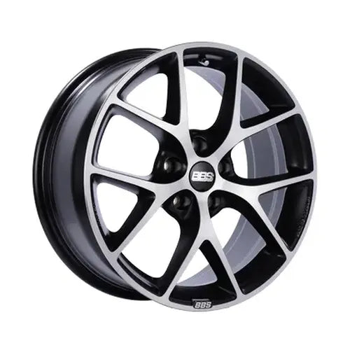 BBS SR 19x8.5 5x114.3 ET45 Satin Black Diamond Cut Face Wheel -82mm PFS/Clip Required