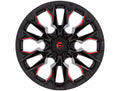 D823 22X12 6X5.5 G-BLK MILL C-RED -44MM