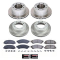 Power Stop 2010 Ford F-350 Super Duty Front and Rear Semi-Coated Rotor Kit