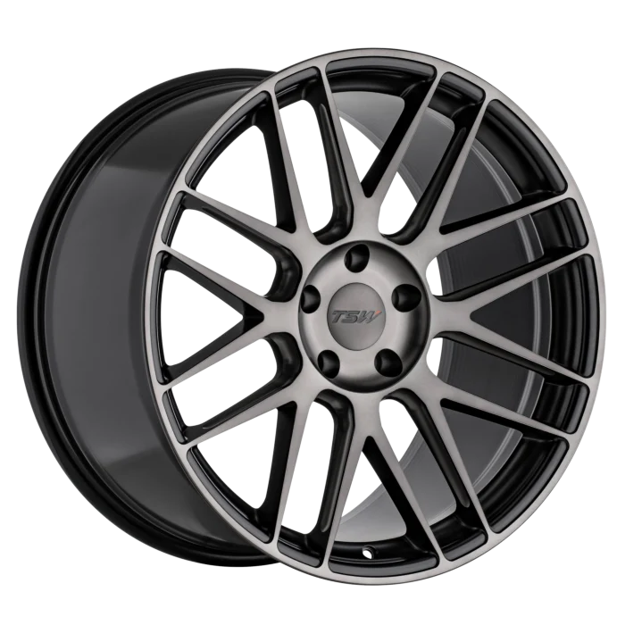 ~(53 lbs. 23X23X11)~ TSW NURBURGRING 21x9.0 5/114.3 ET45 CB76.1 GUNMETAL W/MIRROR CUT FACE