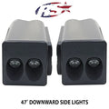 13C RAM 3500 HITCH BAR REVERSE 7IN LED FLOOD LIGHTING HEAVY DUTY BOLT ON KIT W/HEATED LENS