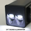 13C RAM 3500 HITCH BAR REVERSE 7IN LED FLOOD LIGHTING HEAVY DUTY BOLT ON KIT W/HEATED LENS