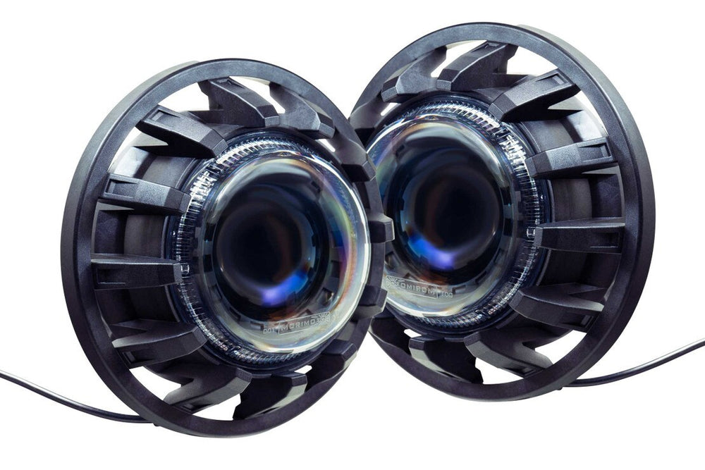 ~(6 lbs. 14X11X9)~ Morimoto Super7 LED Headlights: Jeep Wrangler 2007 2008 2009 2010 2011 2012 2013 2014 2015 2016 2017 2018