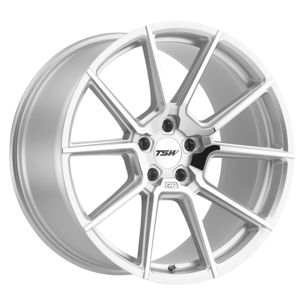 TSW Alloy Wheels silver auto part