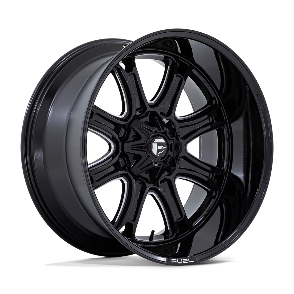 D853 22X10 8X180 G-BLK MILL -18MM