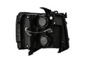AlphaRex 07-13 Chevy 1500 LUXX LED Proj Headlights Plank Style Jet Blk w/ Activ Light/Seq Signal/DRL