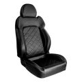 ELITE RECLINER BLACK VELOUR SIDES GREY VELOUR INSERT LEFT