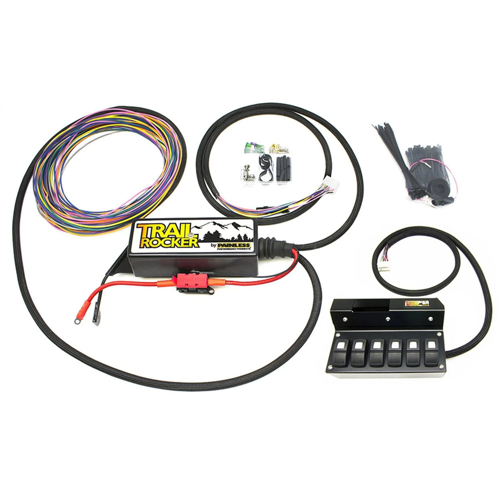 TRAIL ROCKER SYSTEM JEEP WRANGLER JK 200916 W/OVERHEAD 6 SWITCH BOX