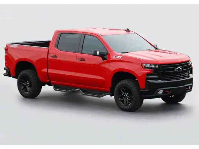 19C SILVERADO 1500 DOUBLE CAB SEMIGLOSS BLACK HD SIDEBAR
