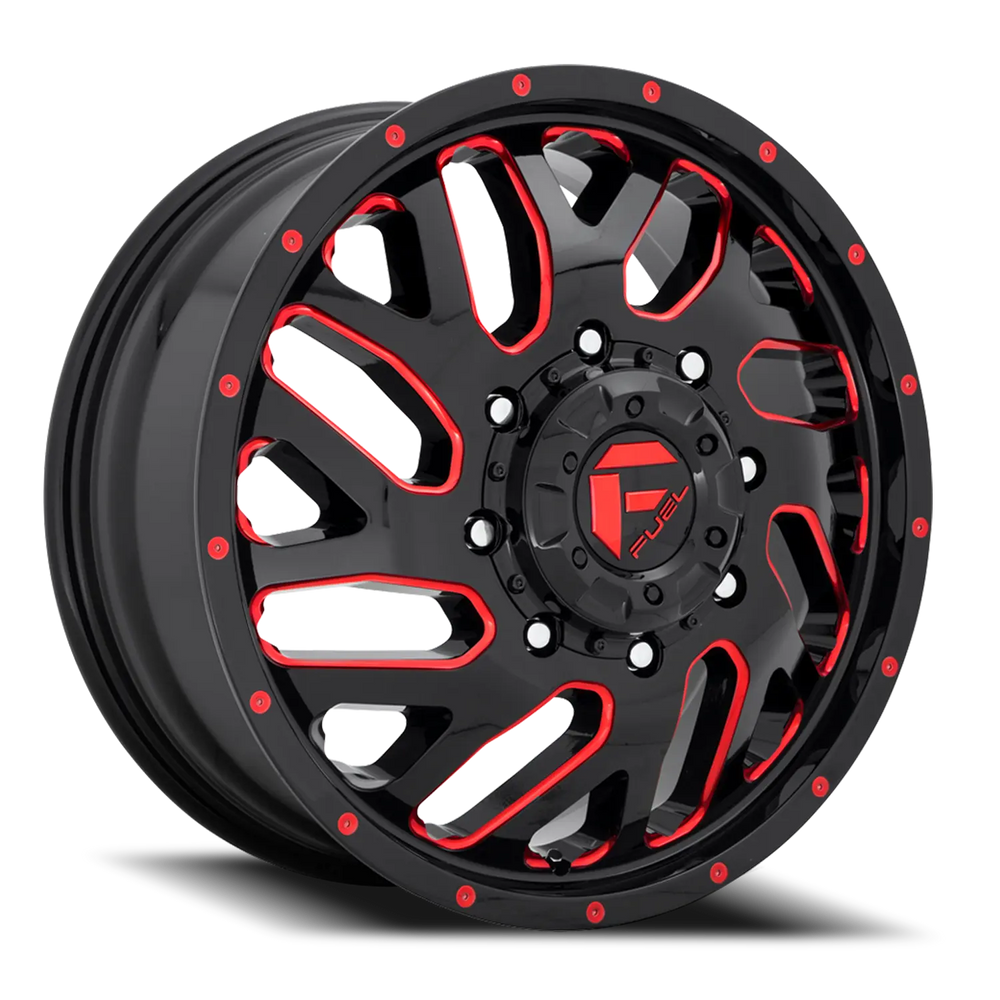 ~(44 lbs. 23X23X11)~ TRITON 20x8.25 8x200.00 GLOSS BLACK RED TINTED CLEAR (105 mm)