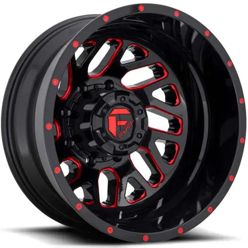 ~(52 lbs. 23X23X11)~ TRITON 20x8.25 8x200.00 GLOSS BLACK RED TINTED CLEAR (-201 mm)