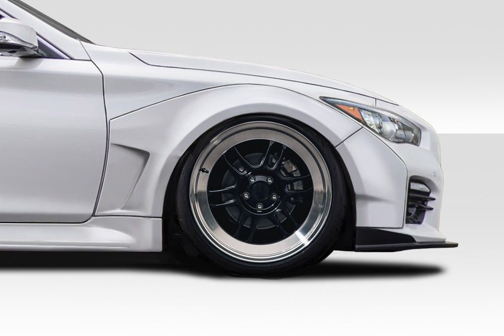 2014-2023 Infiniti Q50 Duraflex Redline Wide Body Front Fender Flares ( 40mm) - 4 Piece