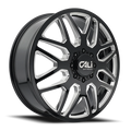 INVADER DUALLY (9115D) GLOSS BLACK/MILLED SPOKES