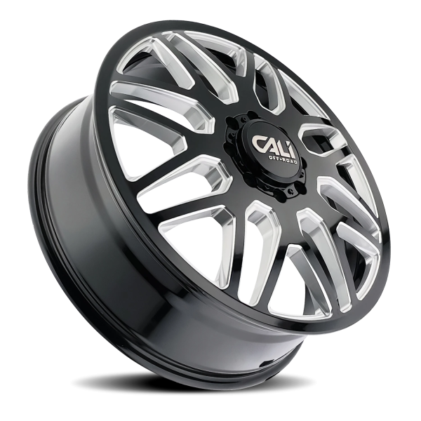 INVADER DUALLY (9115D) GLOSS BLACK/MILLED SPOKES