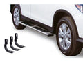 5 Inch OE Xtreme Low Profile Side Steps with Mounting Brackets Kit Polished Stainless Steel 2007-2013 Silverado/Sierra 1500 Go Rhino