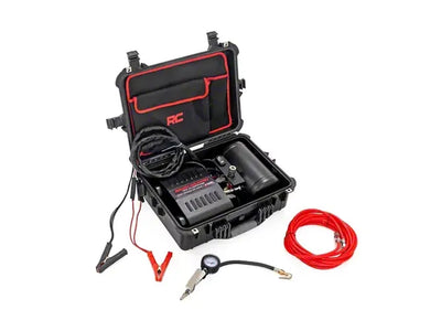 Portable Twin Motor Air Compressor w/Carry Case | 12 Volt | 150PSI | 6.16 CFM