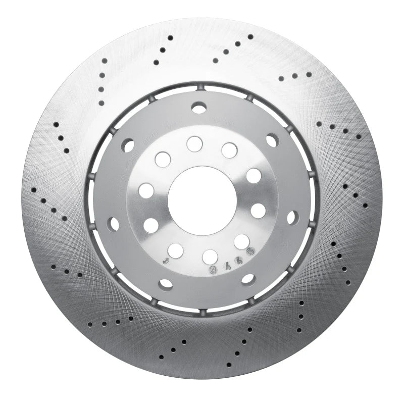 DFC 03-04 Audi RS6 Left Front Drilled Hi-Carbon Alloy Geomet Coated Rotor