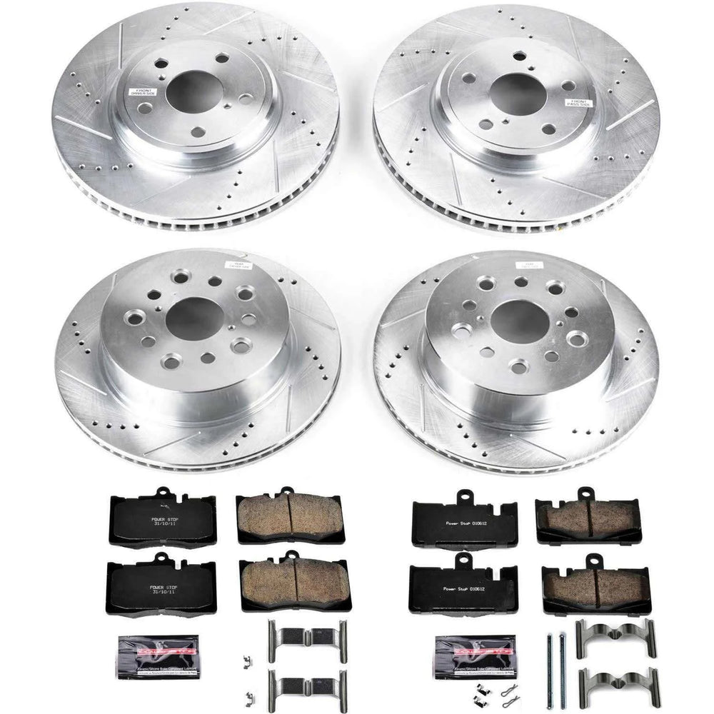 Power Stop 01-06 Lexus LS430 Front & Rear Z23 Evolution Sport Brake Kit