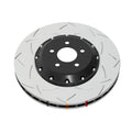 DBA T3 5000 Slotted Series w/ Black Hat Front Left 2012 Nissan GTR R35
