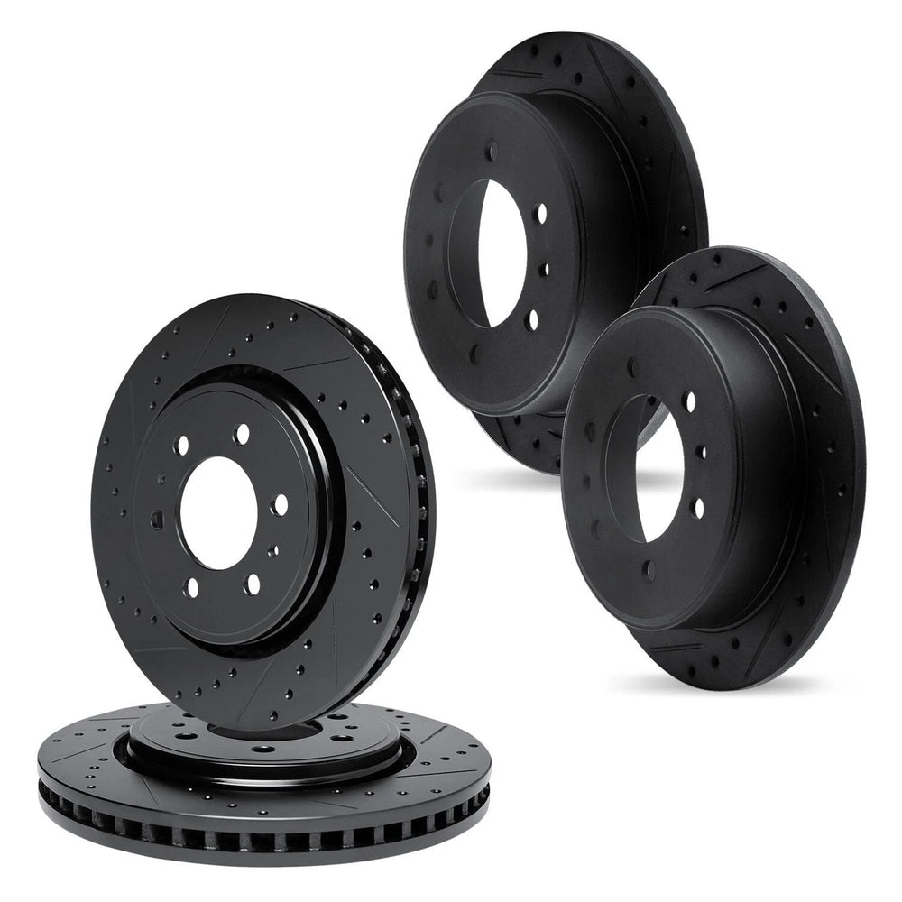 R1 Concepts Brake Rotor- D/S - Black Fits Dodge Dakota