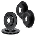 R1 Concepts Brake Rotor- D/S - Black Fits Dodge Dakota