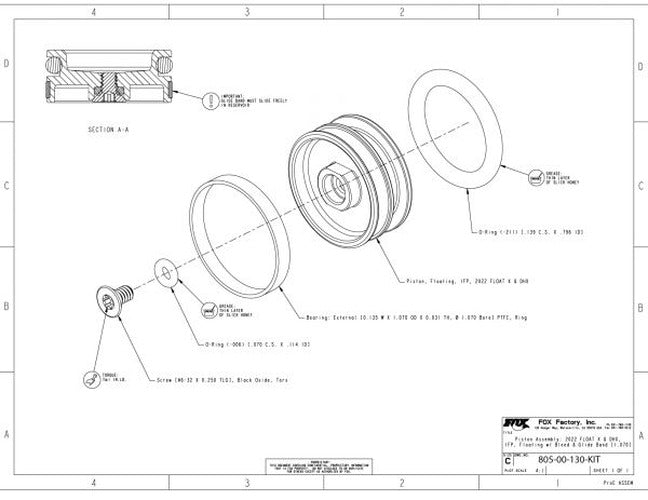 BODY ASSEMBLY: (T) 2.750 BORE 4T