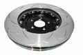 DBA T3 5000 Slotted Series w/ Black Hat Front Right 2012 Nissan GTR R35