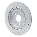 R1 Concepts Hi-Carbon Alloy GEOMET Coated Rotor - Drilled Fits Audi RS5
