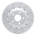 R1 Concepts Hi-Carbon Alloy GEOMET Coated Rotor - Drilled Fits Audi RS5