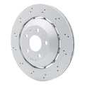 R1 Concepts Hi-Carbon Alloy GEOMET Coated Rotor - Drilled Fits Audi RS5